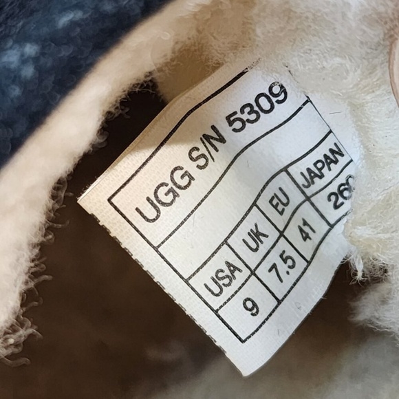 Ugg Mule Sherpa Lined Clogs Black Suede Size 9 - Picture 8 of 8